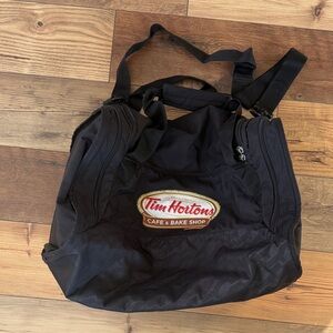 Black Tim hortons Canvas Duffel Bag